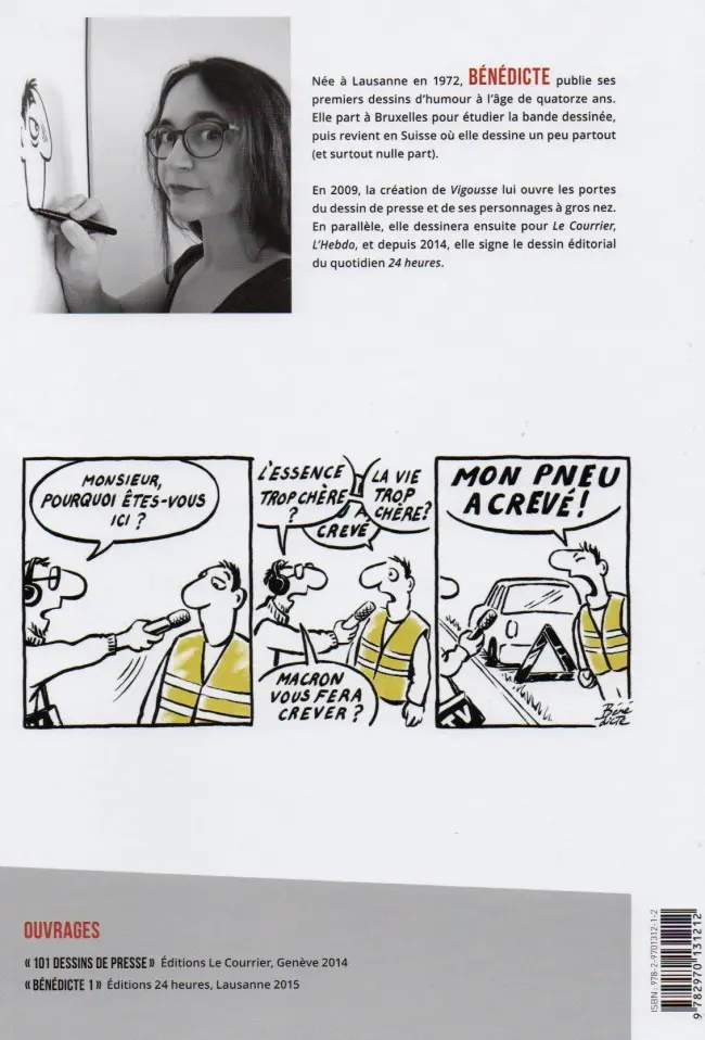 Verso de l'album Du Lourd ! Dix ans de Vigousse - Le petit satirique romand