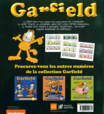 Verso de l'album Garfield #80