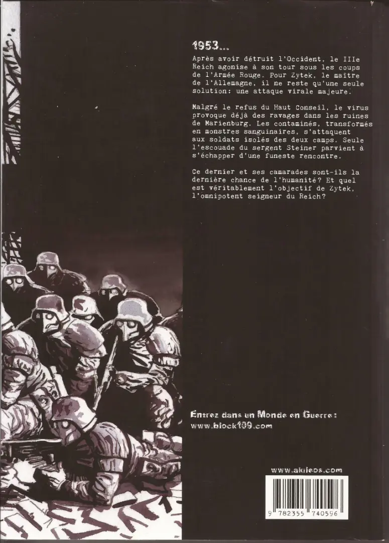 Verso de l'album Block 109 Tome 1
