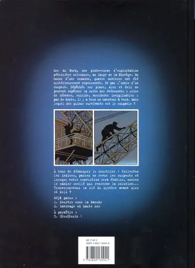 Verso de l'album La Clé du mystère Tome 2 Sabotage en haute mer