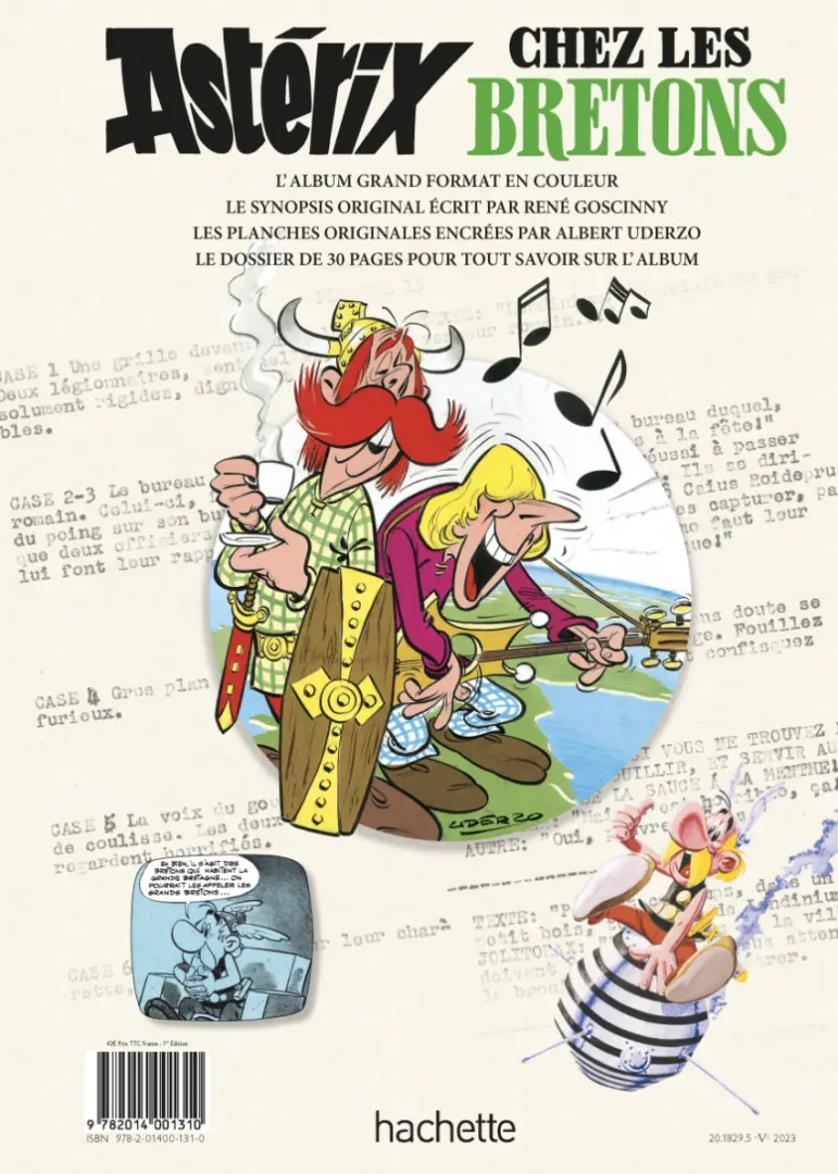 Verso de l'album Astérix Tome 8 Astérix chez les bretons