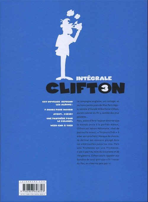 Verso de l'album Clifton Intégrale 3