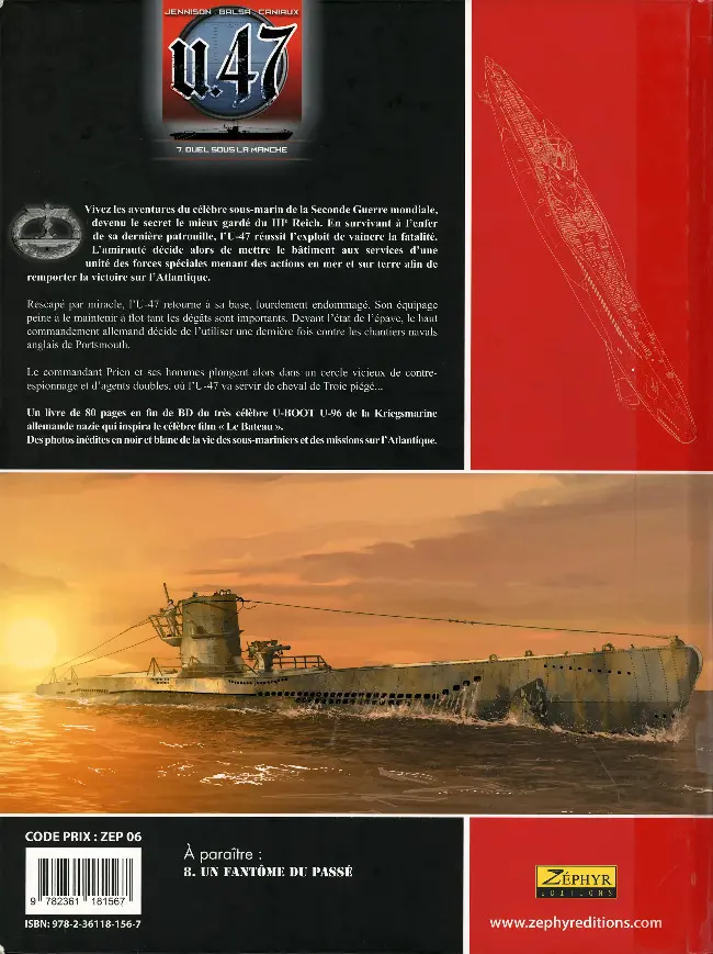 Verso de l'album U.47 Tome 7 Duel sous la Manche