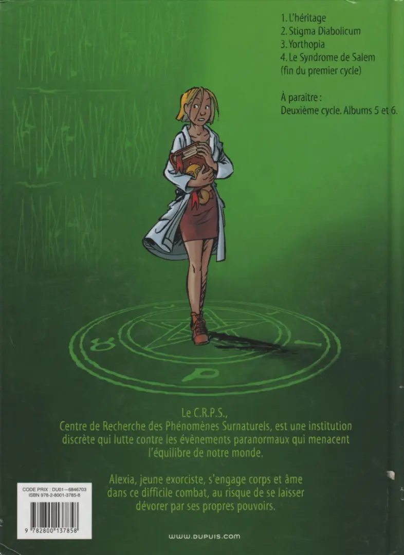 Verso de l'album Les Démons d'Alexia Tome 3 Yorthopia