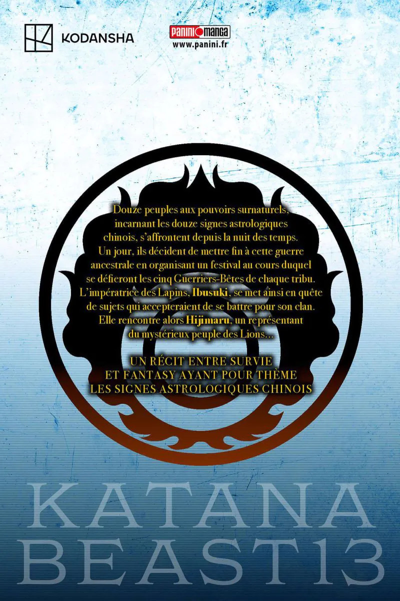Verso de l'album Katana Beast 1