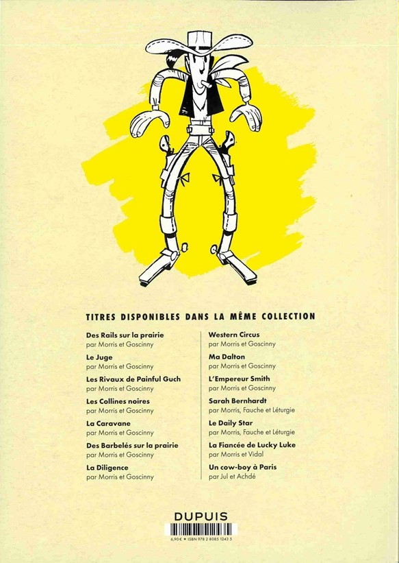 Verso de l'album Lucky Luke Tome 21 Les collines noires