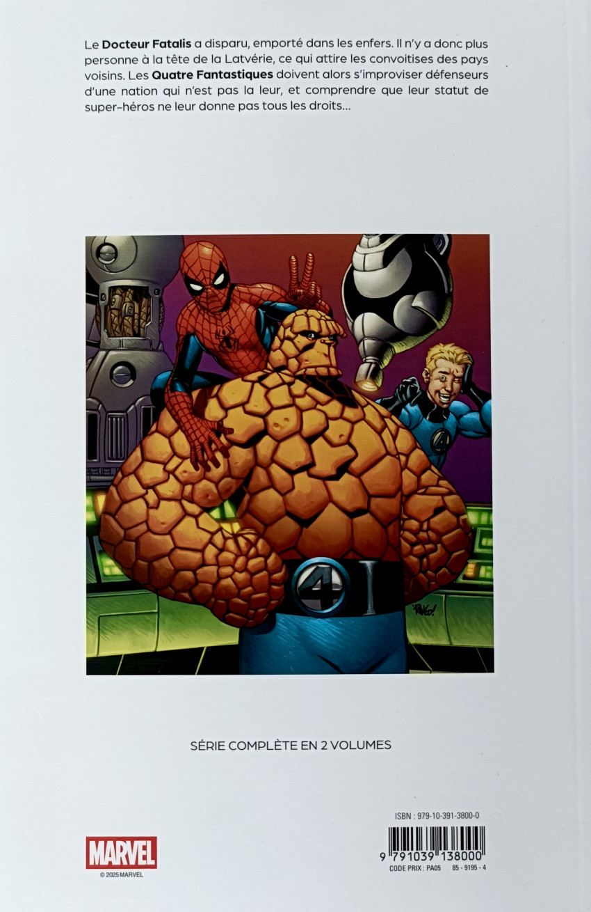 Verso de l'album Fantastic Four Tome 2 Coup de force