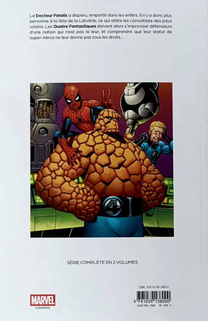 Verso de l'album Fantastic Four Tome 2 Coup de force
