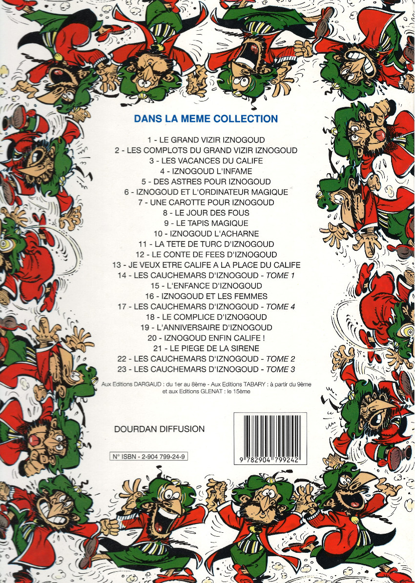 Verso de l'album Iznogoud Tome 12 Le Conte de fées d'Iznogoud