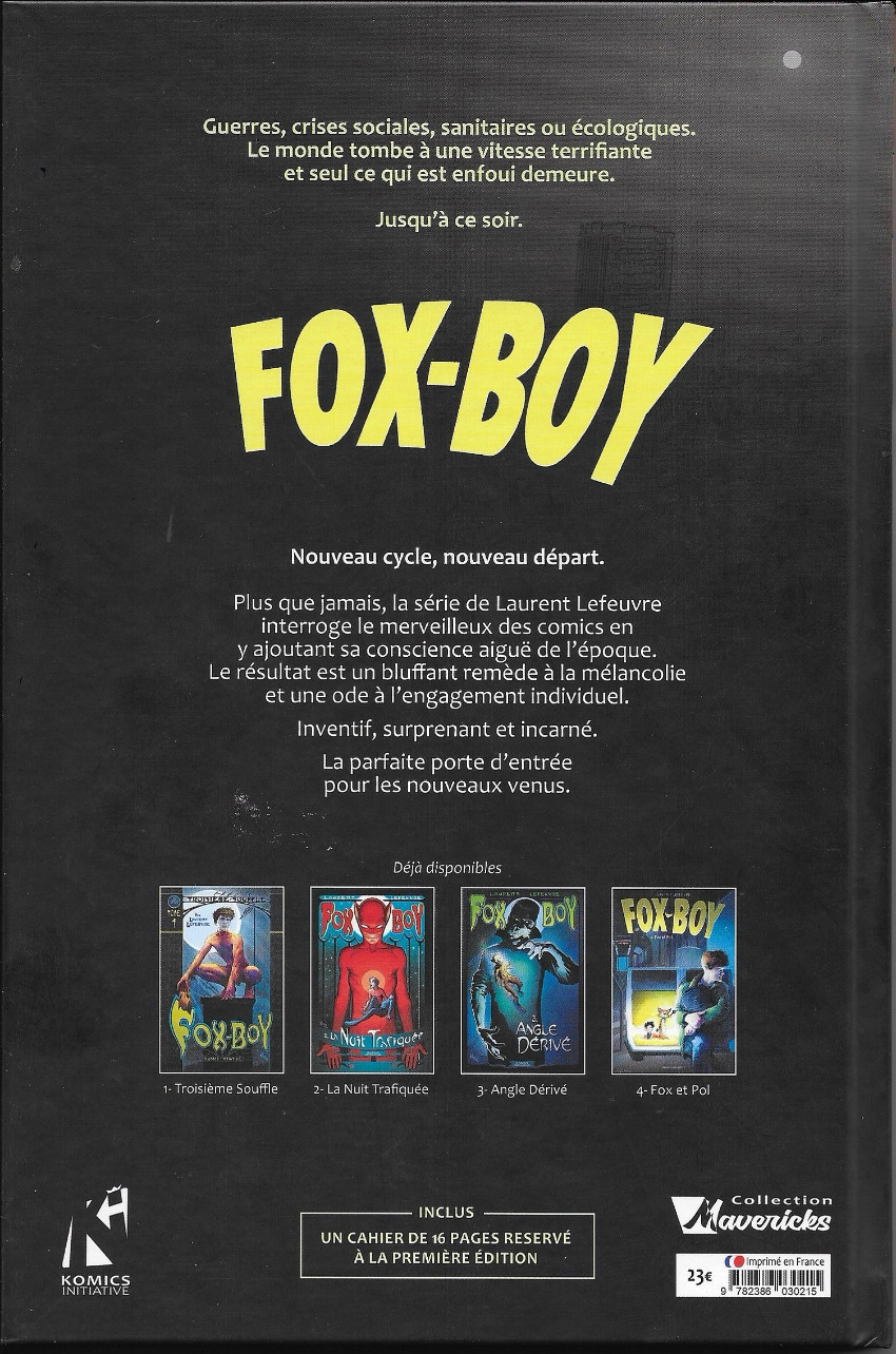 Verso de l'album Fox-Boy Tome 4 Fox et Pol