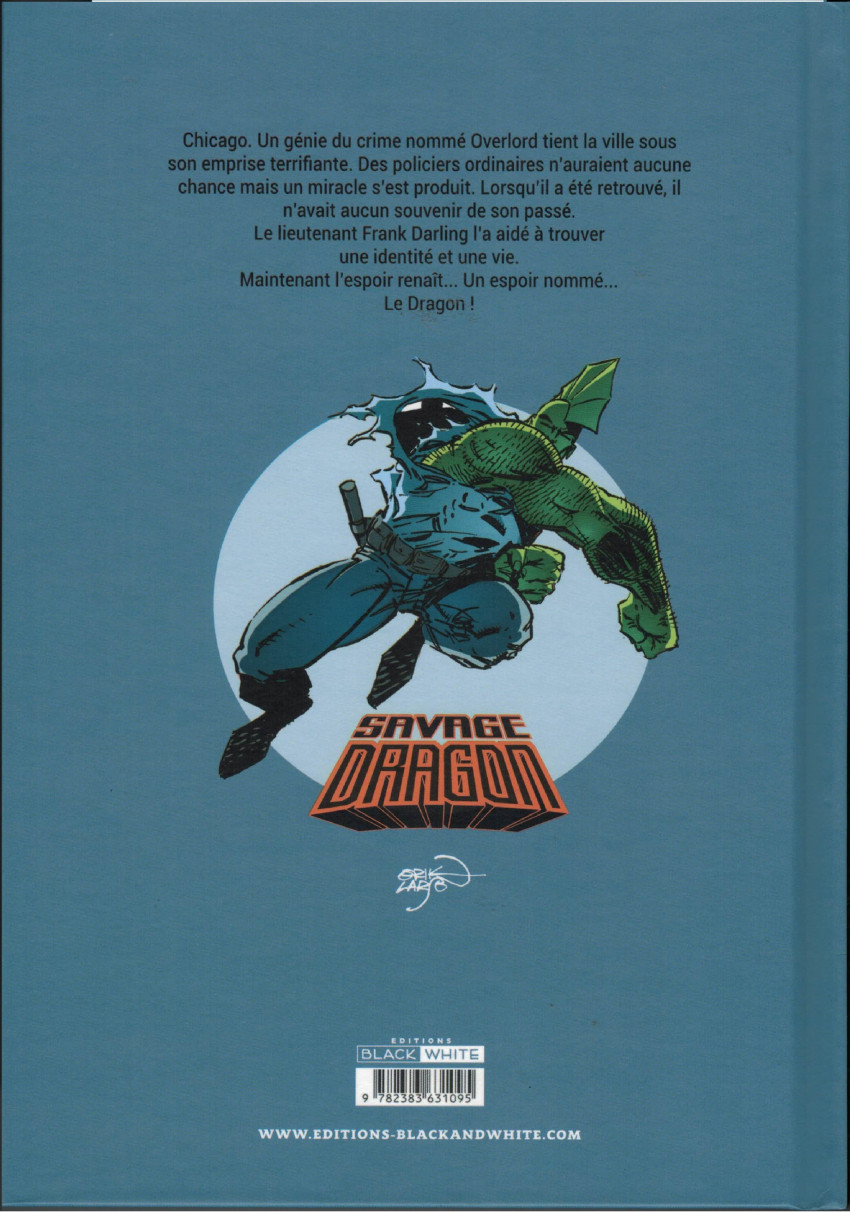Verso de l'album Savage Dragon Tome 1 Ultimate Dragon