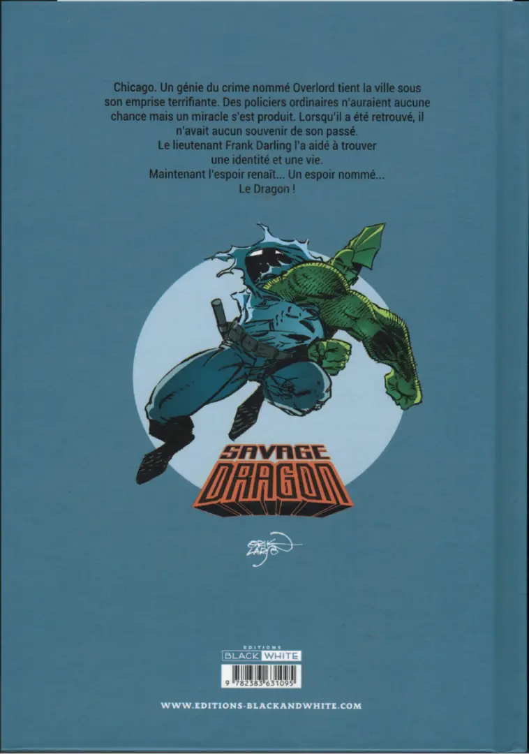 Verso de l'album Savage Dragon Tome 1 Ultimate Dragon