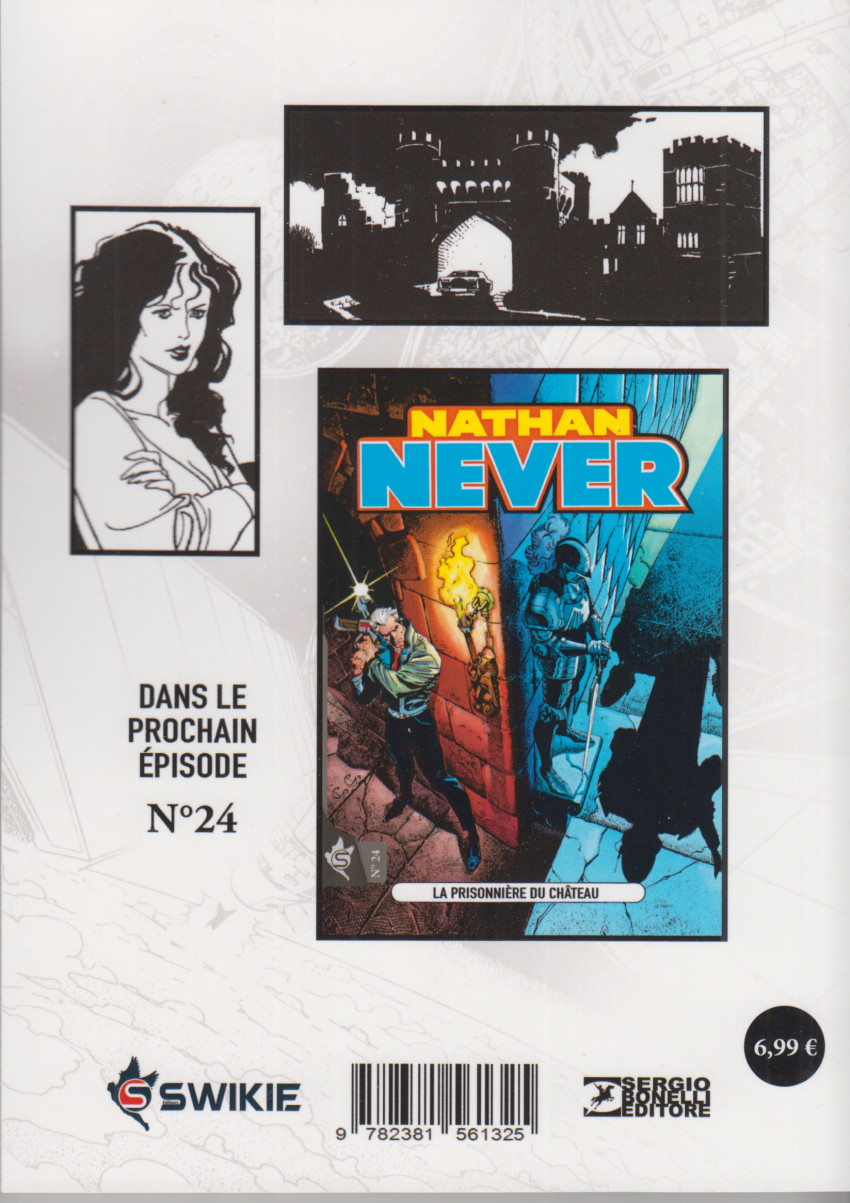 Verso de l'album Nathan Never Swikie N° 23 Un Monde perdu