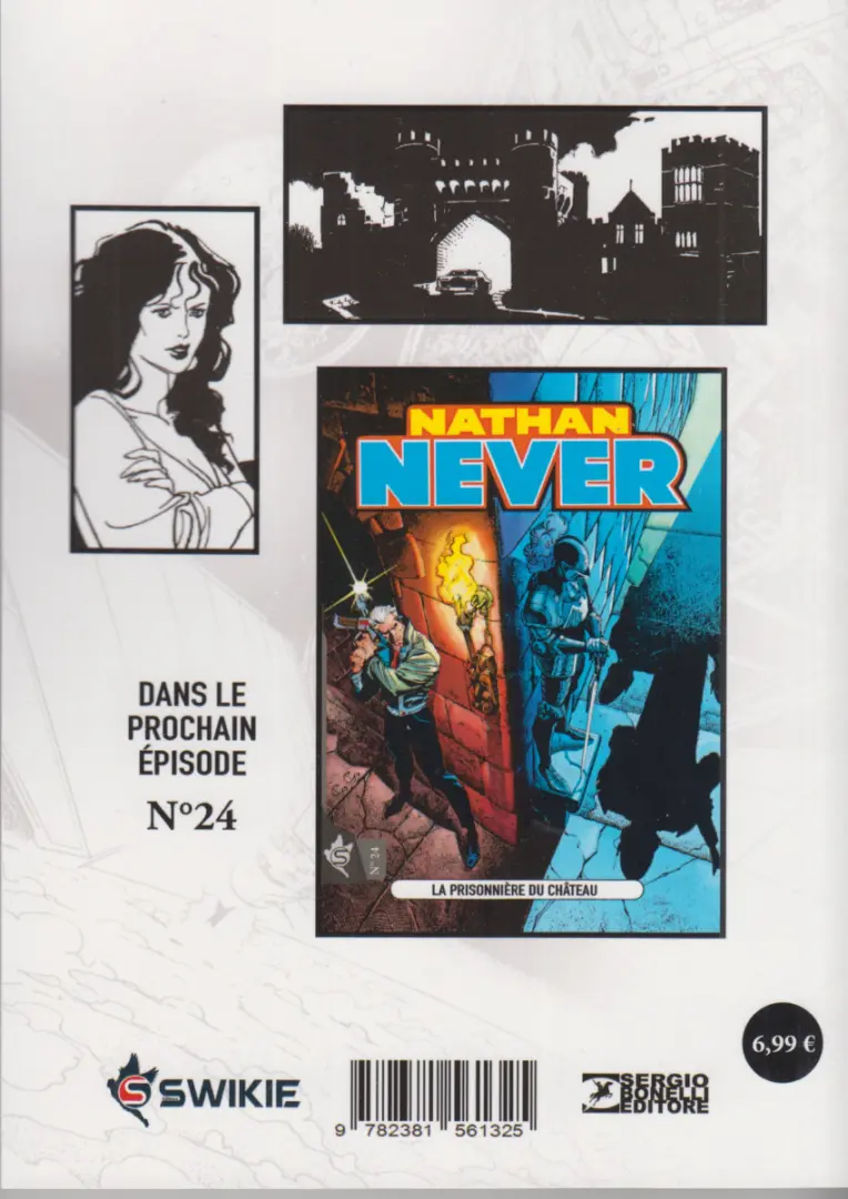Verso de l'album Nathan Never Swikie N° 23 Un Monde perdu