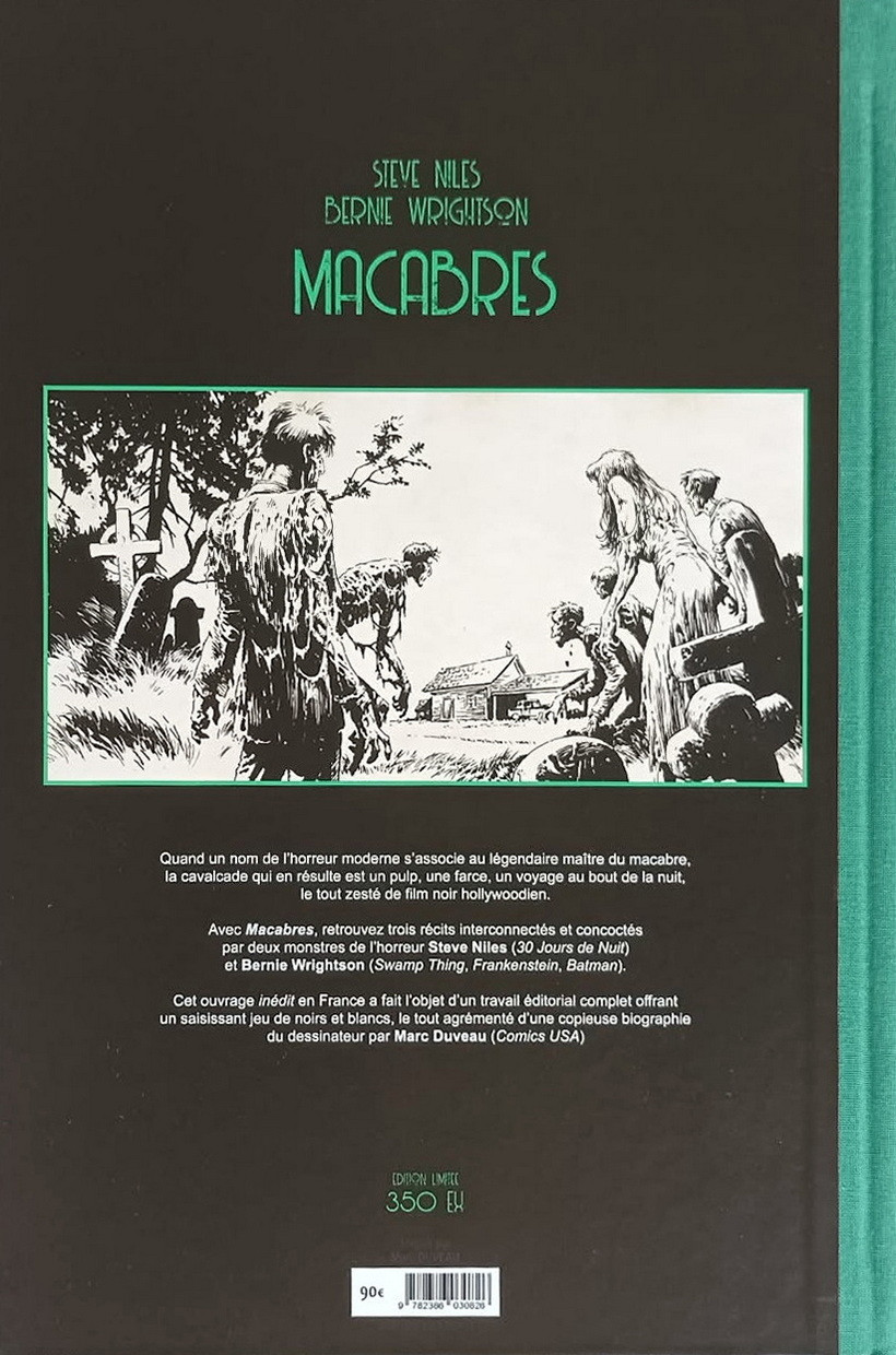 Verso de l'album Macabres