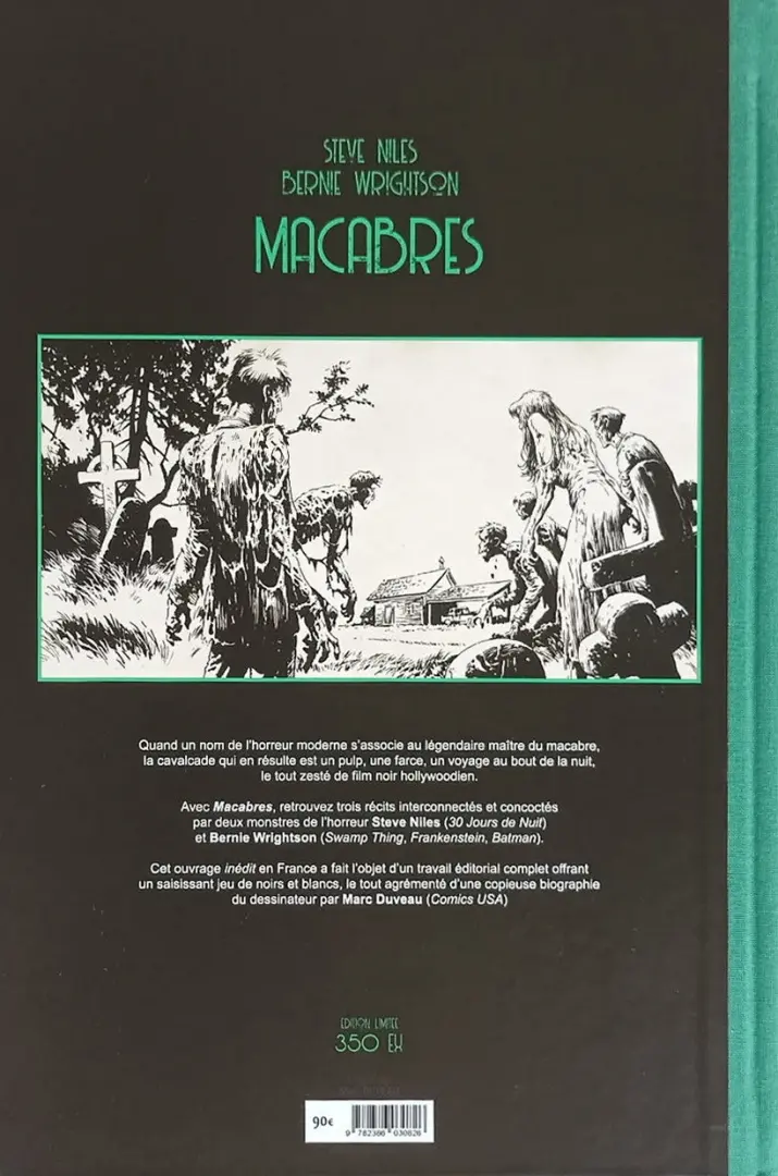 Verso de l'album Macabres