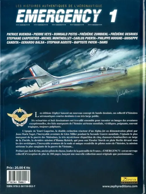 Verso de l'album Emergency N° 1