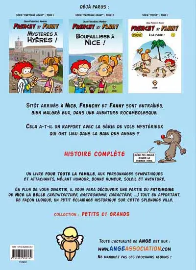 Verso de l'album Frenchy et Fanny Tome 2 Boufaillisse à Nice !