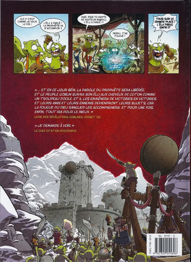 Verso de l'album Goblin's Tome 10 La révélation de l'élu
