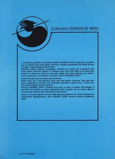 Verso de l'album Grand Loup Tome 4 Vive le rêve