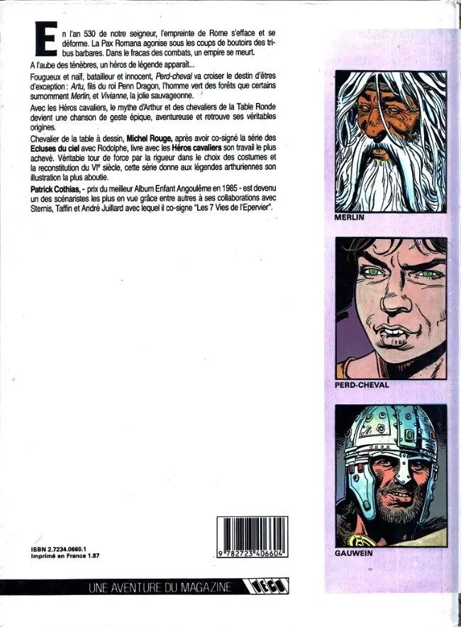 Verso de l'album Les Héros cavaliers Tome 1 Perd-cheval