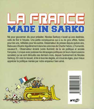 Verso de l'album Les Inébranlables de Babouse Tome 1 La France made in Sarko