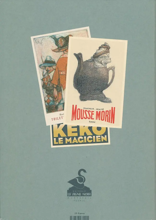 Verso de l'album Keko le magicien