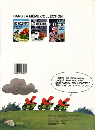 Verso de l'album Les Krostons Tome 4 L'héritier