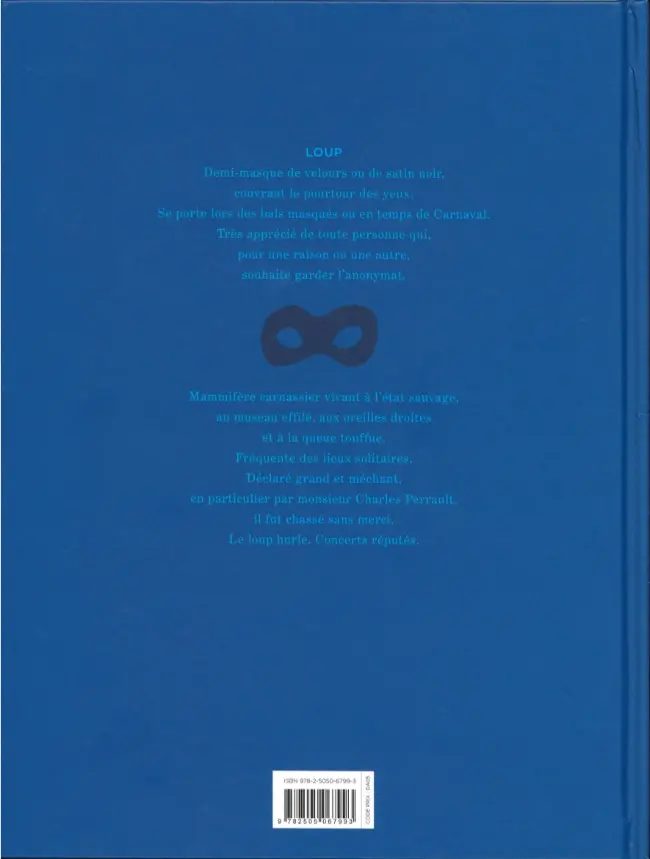 Verso de l'album Loup