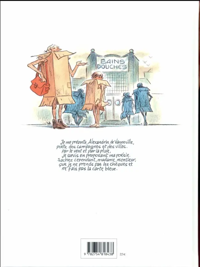 Verso de l'album Alexandrin ou l'art de faire des vers à pieds