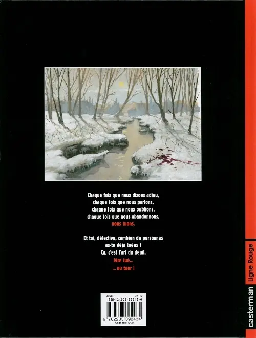 Verso de l'album Nero Tome 1 La cinquième victime