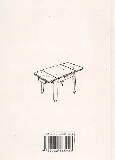 Verso de l'album Objets