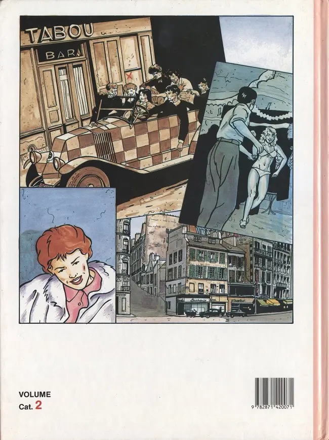 Verso de l'album Paris perdu Tome 1 Marie-Lou