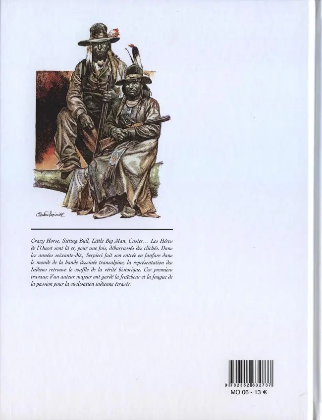 Verso de l'album Peaux-Rouges