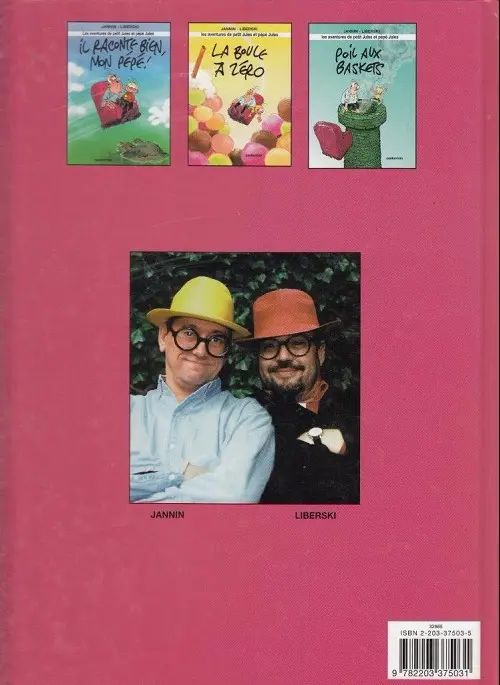 Verso de l'album Les aventures de Petit Jules et Pépé Jules Tome 3 Poil aux baskets
