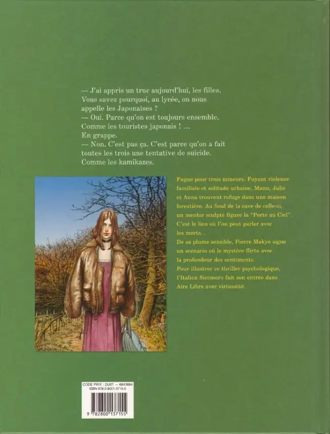 Verso de l'album La Porte au Ciel Première partie