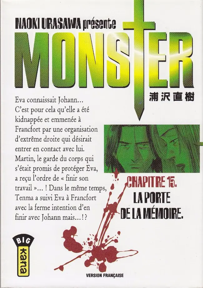 Couverture de l'album Monster Chapitre 15 La porte de la mémoire