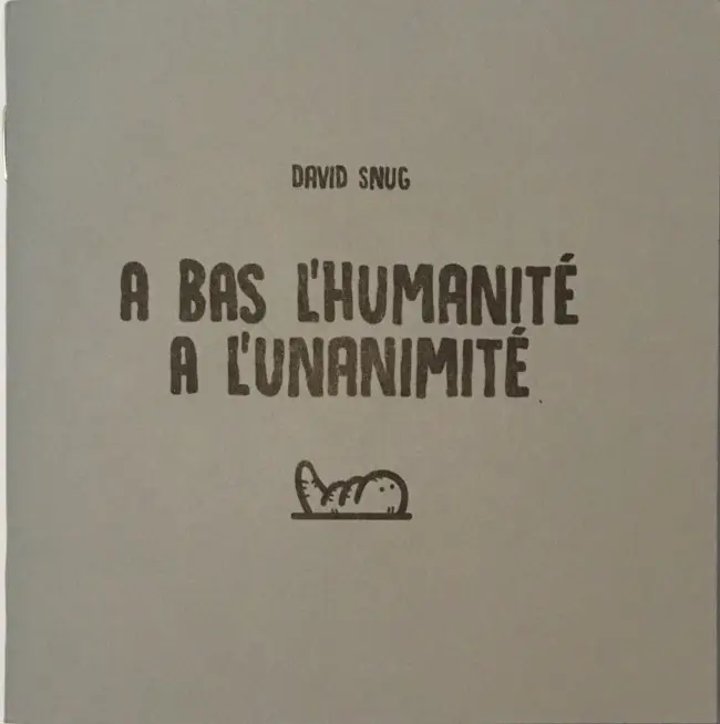 Couverture de l'album A bas l'humanité à l'unanimité