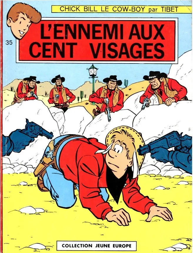 Couverture de l'album Chick Bill Tome 4 L'ennemi aux cent visages