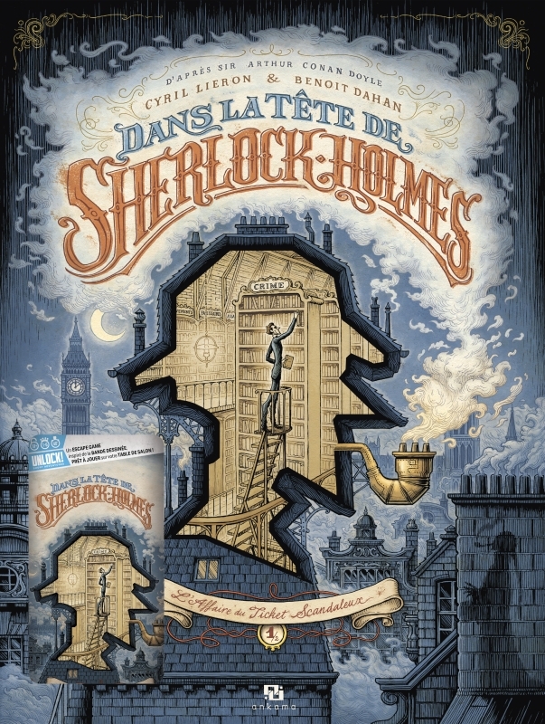 Couverture de l'album Dans la tête de Sherlock Holmes Tome 1/2 L'Affaire du Ticket Scandaleux 1/2