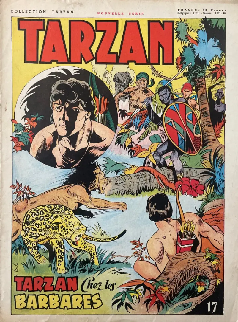 Couverture de l'album Tarzan (collection Tarzan) 17 Tarzan chez les barbares