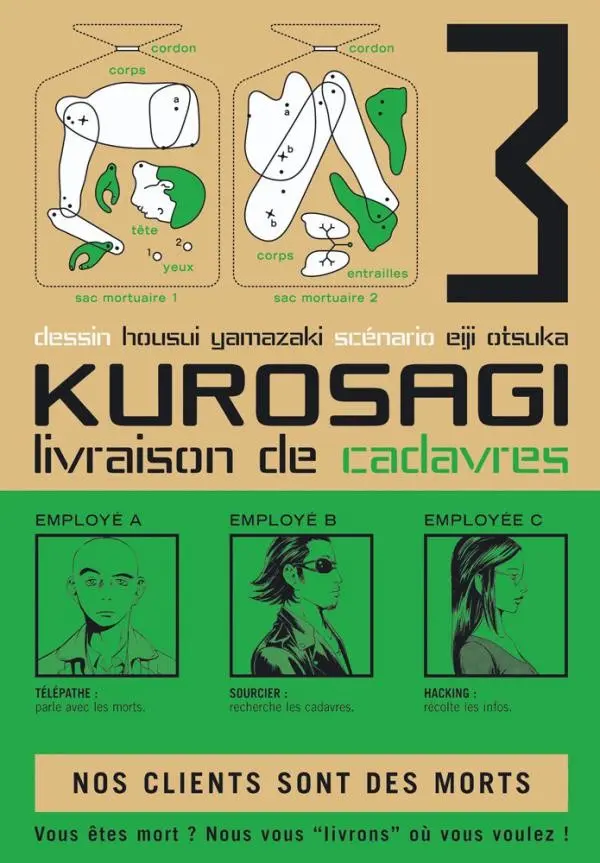 Couverture de l'album Kurosagi, livraison de cadavres 3