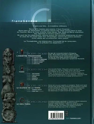 Verso de l'album L'Ancêtre programmé Tome 5 La révélation