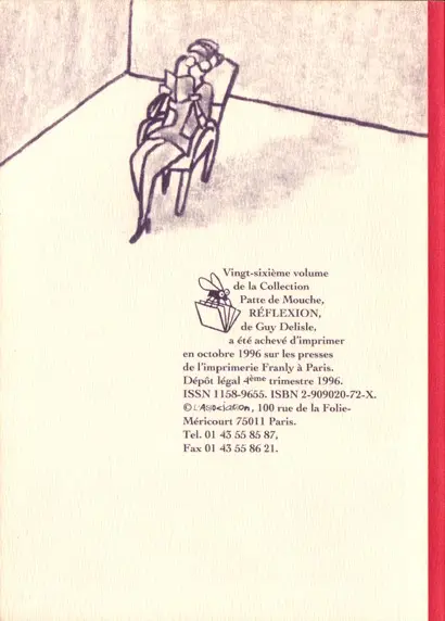 Verso de l'album Réflexion