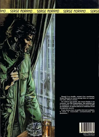Verso de l'album Serge Morand Tome 1 Plutonium