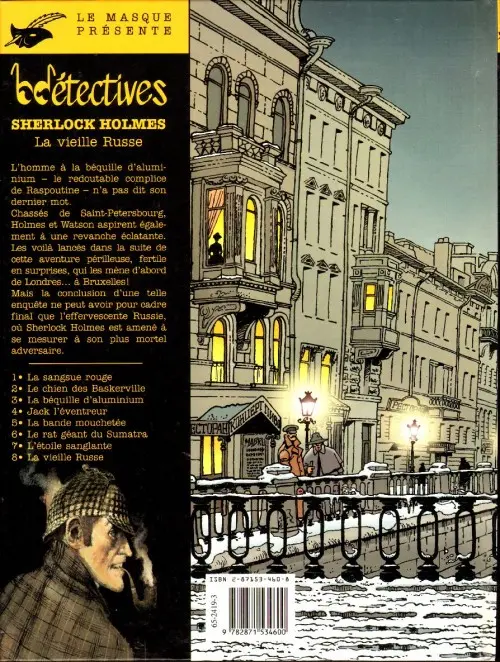 Verso de l'album Sherlock Holmes Tome 8 La vieille russe