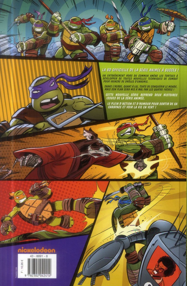 Verso de l'album Teenage Mutant Ninja Turtles - Les Nouvelles Aventures Tome 1