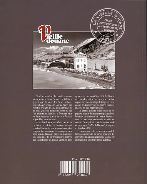 Verso de l'album La Vieille douane ... voyage en contrebande