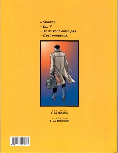 Verso de l'album Wayne Shelton Tome 1 La mission