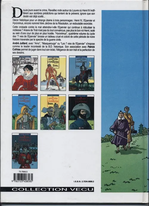 Verso de l'album Les 7 Vies de l'Épervier Tome 4 Hyronimus